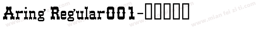 Aring Regular001字体转换
